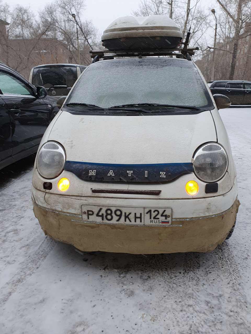 27.Зимний🌲🚘🌲 СЕВЕРНЫЙ🥶👌 комплект для Matiz, БРЕЗЕНТОВЫЙ ПОЛОГ. —  Daewoo Matiz (M100, M150), 1 л, 2012 года | своими руками | DRIVE2