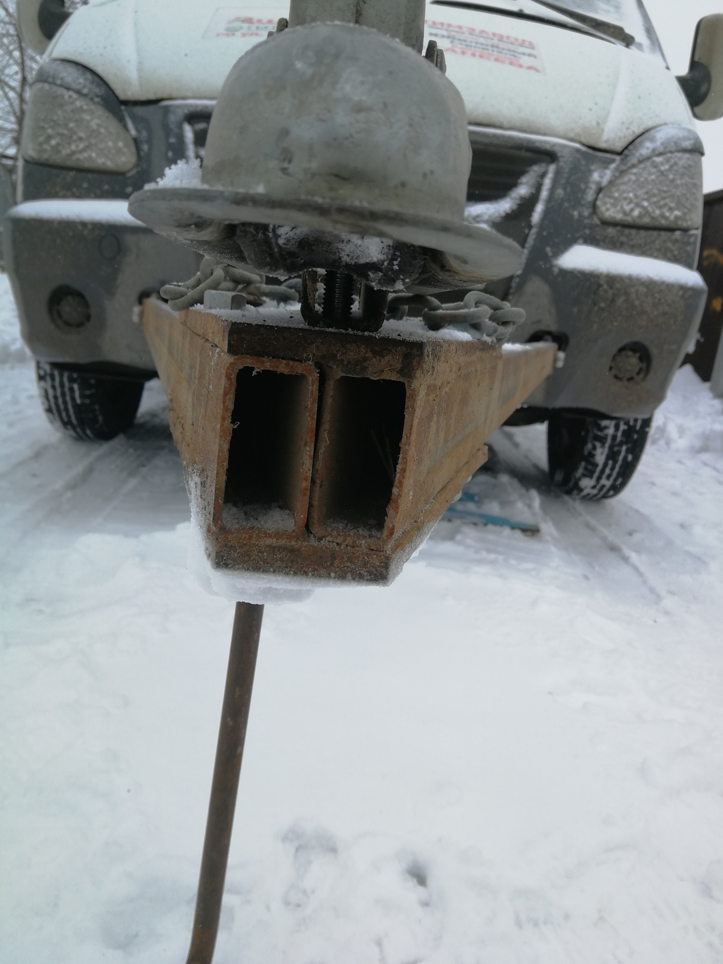 Жесткая сцепка для газели