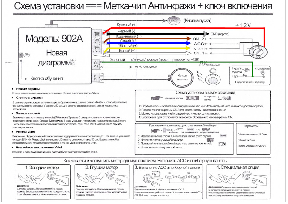 Иммобилайзер df key 4 инструкция