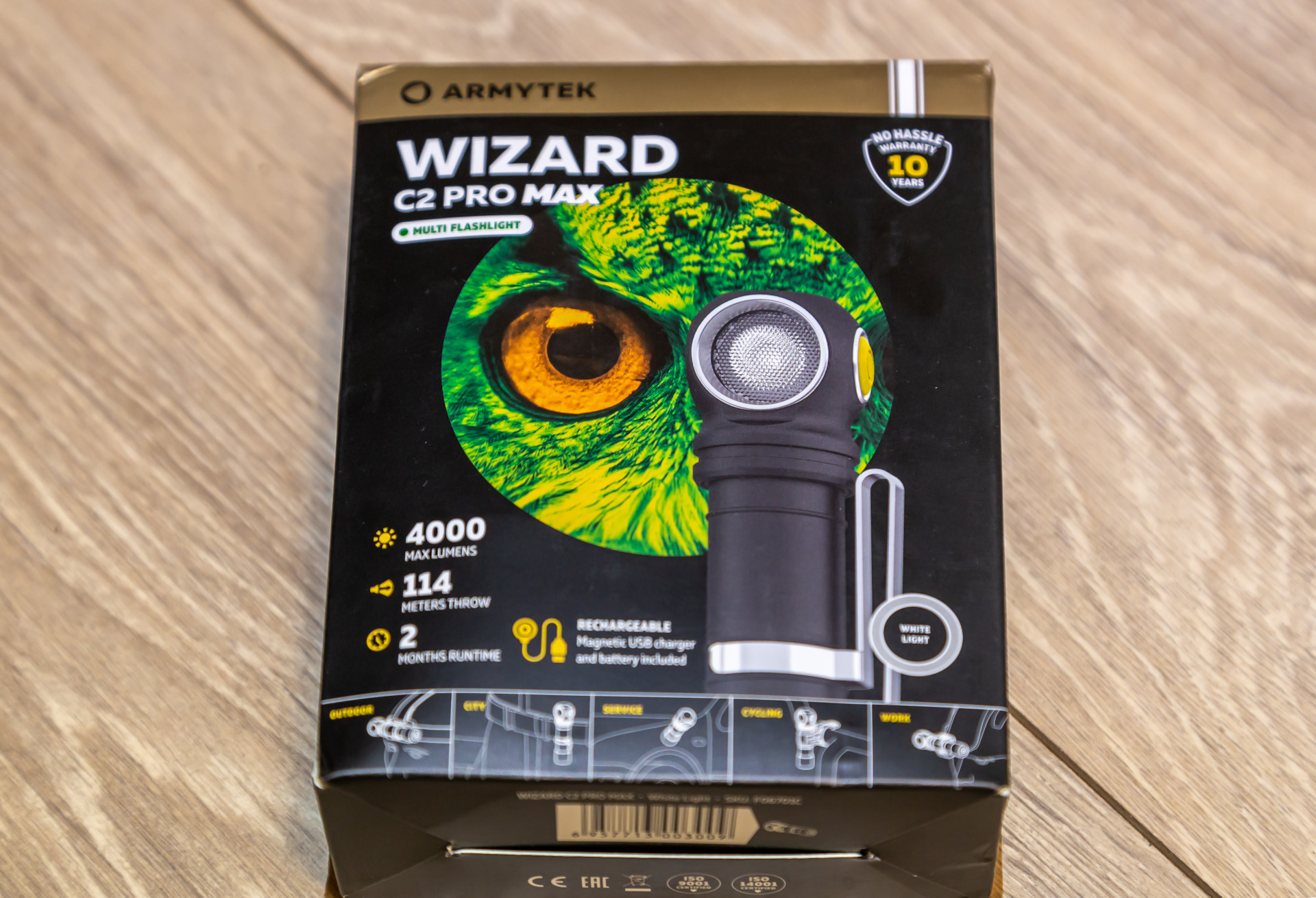 ARMYTEK WIZARD C2 PRO MAX MAGNET USB — УАЗ Patriot, 2,7 л, 2018 года |  аксессуары | DRIVE2