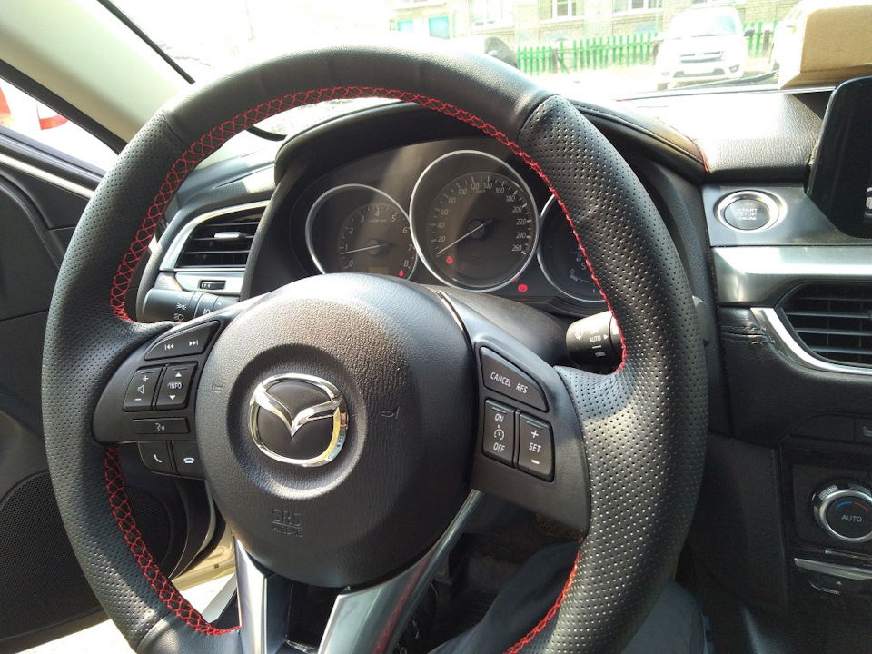 Заменил руль (перетяжка руля) — Mazda 6 (3G) GJ, 2 л, 2015 года ...