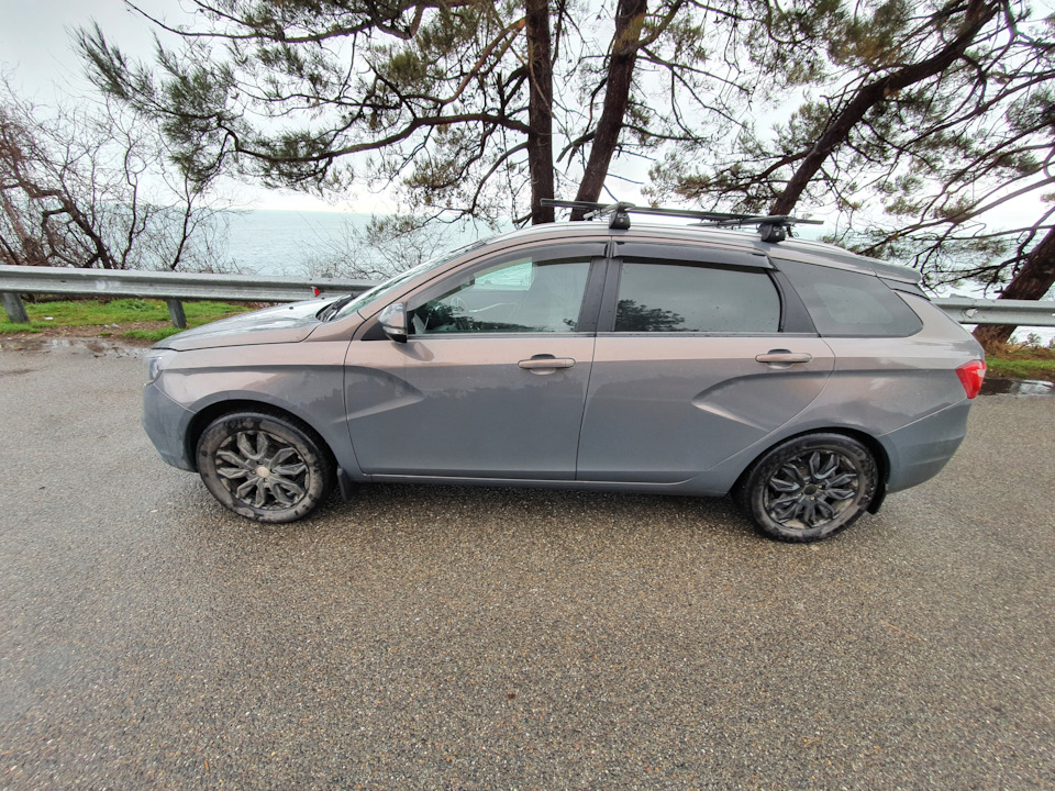 Диски СКАД Сочи чёрный бархат — Lada Vesta SW (1G), 1,8 л, 2018 года ...