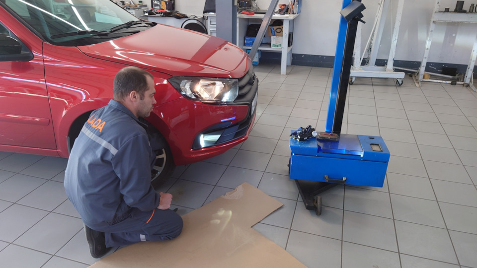 Регулировка противотуманок и фар, а так же немного кожи в салон — Lada ...