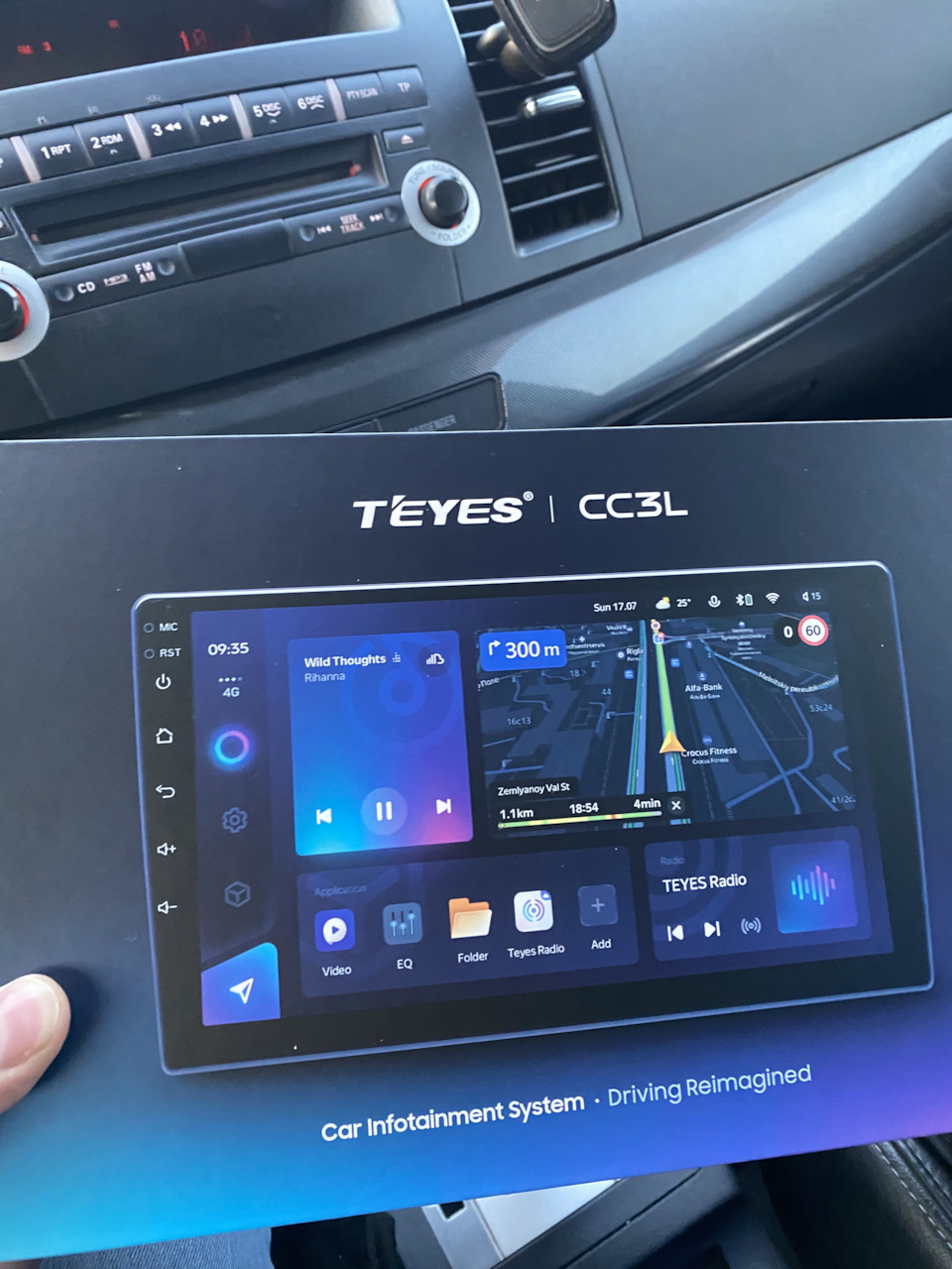 Магнитола Teyes CC3L — Mitsubishi Lancer X, 2 л, 2008 года автозвук