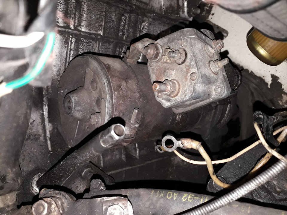 Установка нового стартера. — ИЖ Москвич 412, 1,5 л, 1992 года | своими ...