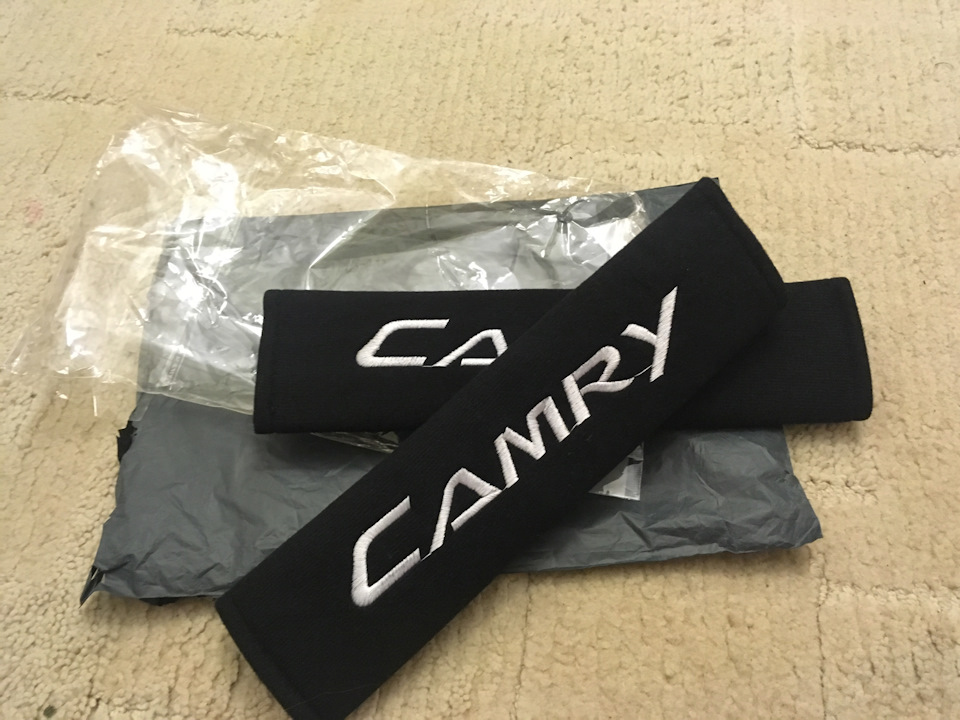 Вставка на ремень безопасности. — Toyota Camry (XV50), 2 л, 2013 года ...