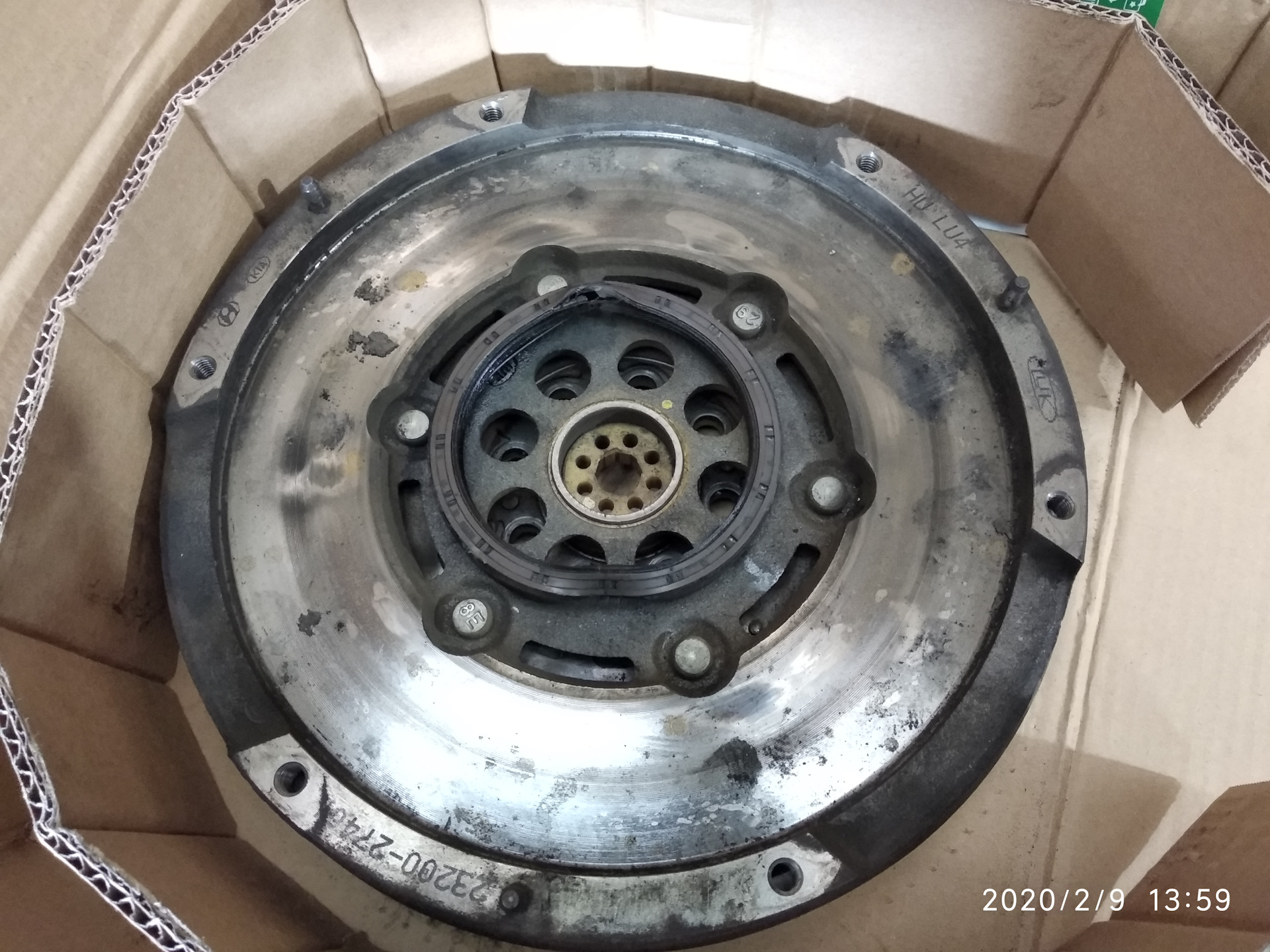 замена двухмассового маховика + карзина сцепления — Hyundai Tucson (JM ...