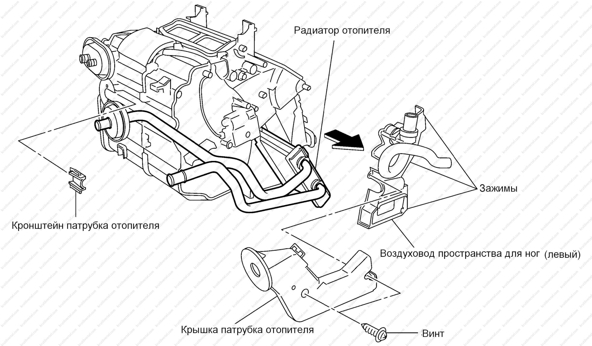 Инфинити fx35 схема системы охлаждения