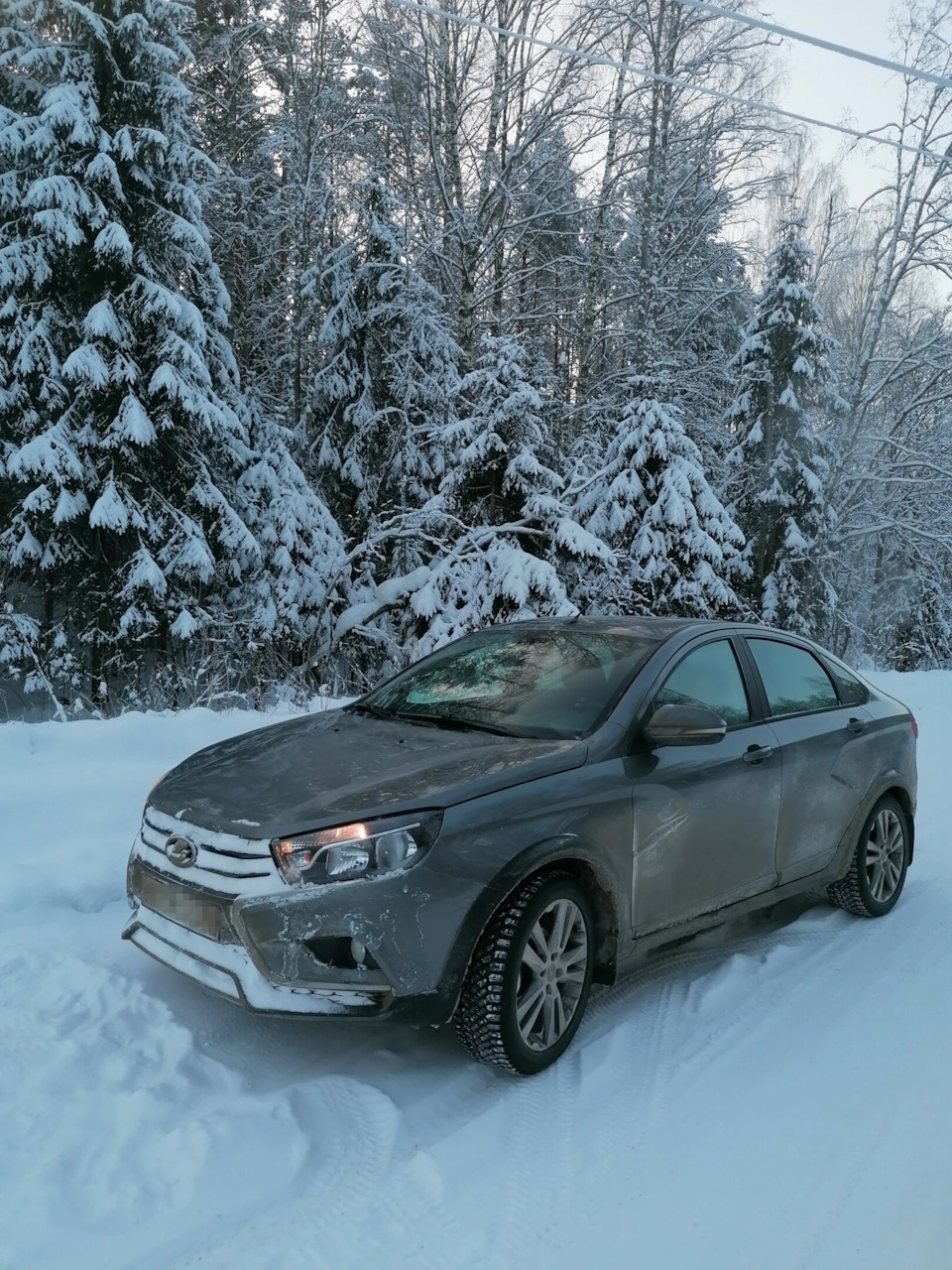 181. Мороз и солнце… — Lada Vesta Cross, 1,8 л, 2018 года | наблюдение |  DRIVE2