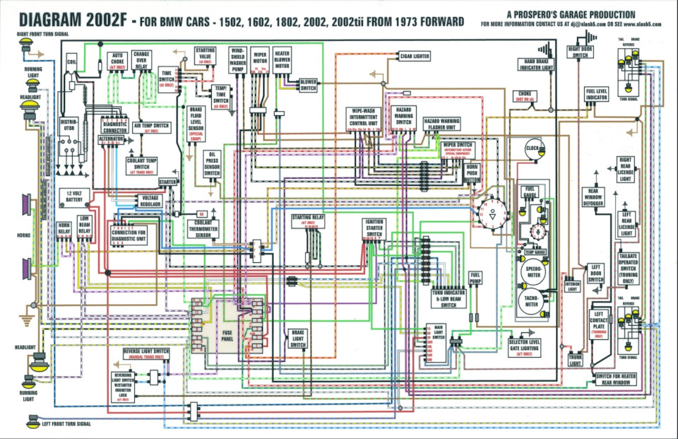 схема проводки BMW e10 — BMW 1600, 1,6 л, 1972 года | другое | DRIVE2
