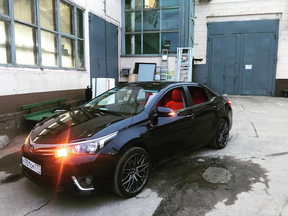 Красные чехлы 🔴🔴🔴 — Toyota Corolla (160), 1,6 л, 2014 года | тюнинг ...