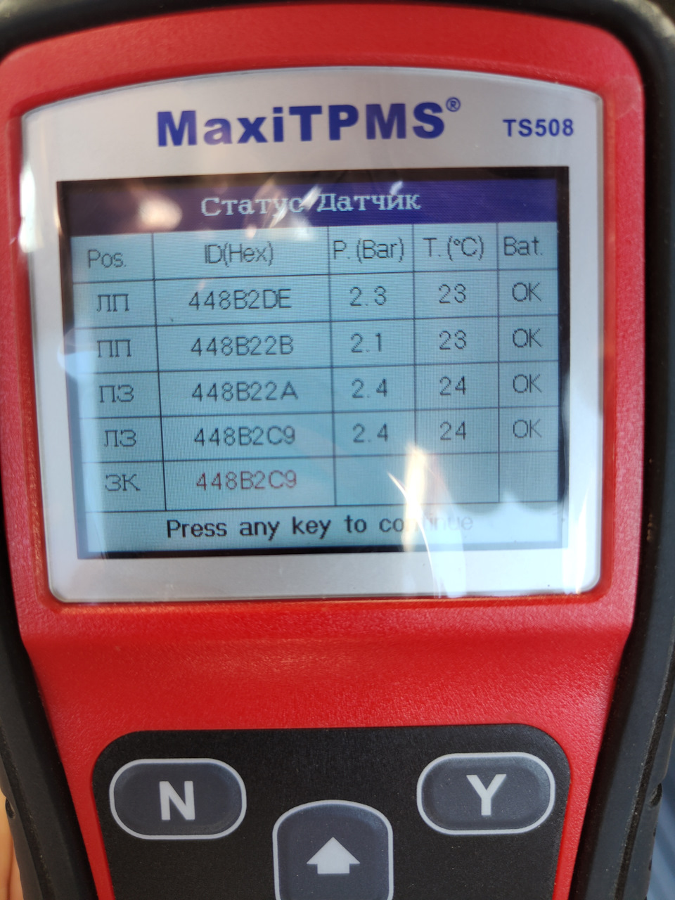 Загорелся датчик давления шин — Toyota Land Cruiser Prado 150-series, 2 ...