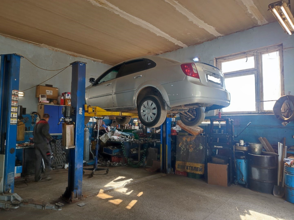 Замена гофры на автомобиле Chevrolet Lacetti 2007 года, г. Рязань ...