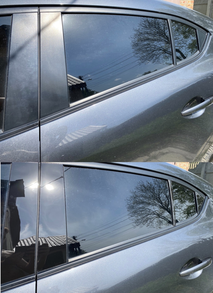 Накладки самоклеящиеся на стойки дверей на Mazda 3 (1G) BK, Mazda 3 (4G ...