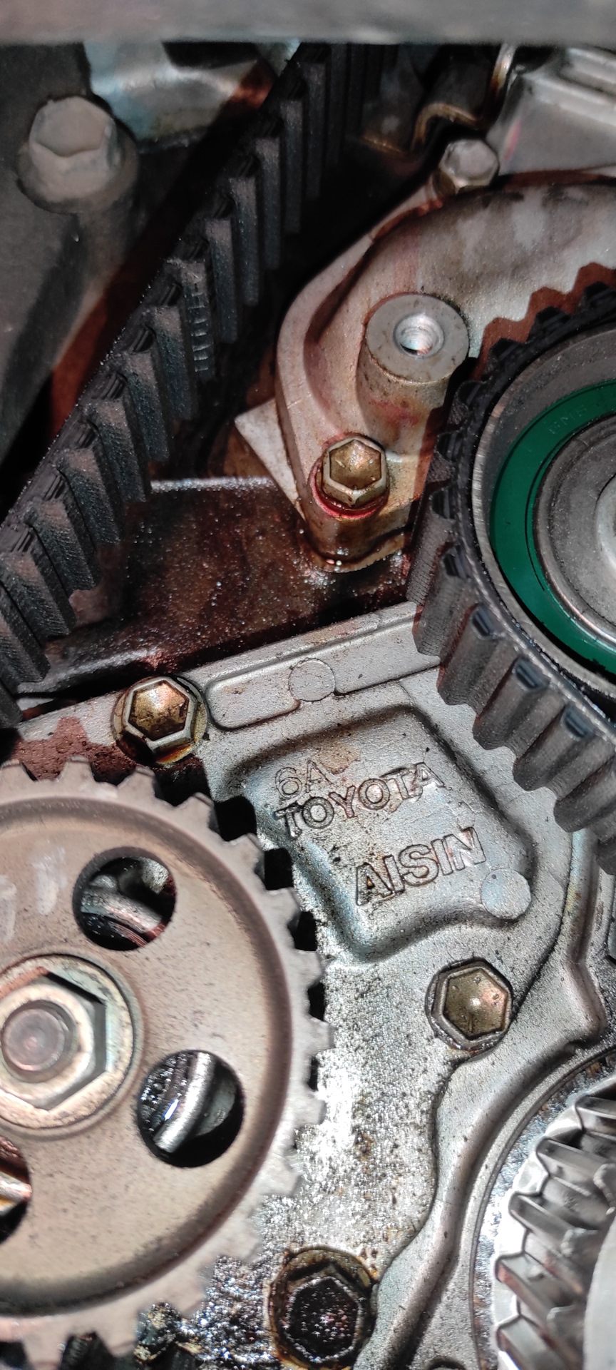 Замена сальника масляного насоса — Toyota Caldina (190), 2 л, 1995 года ...