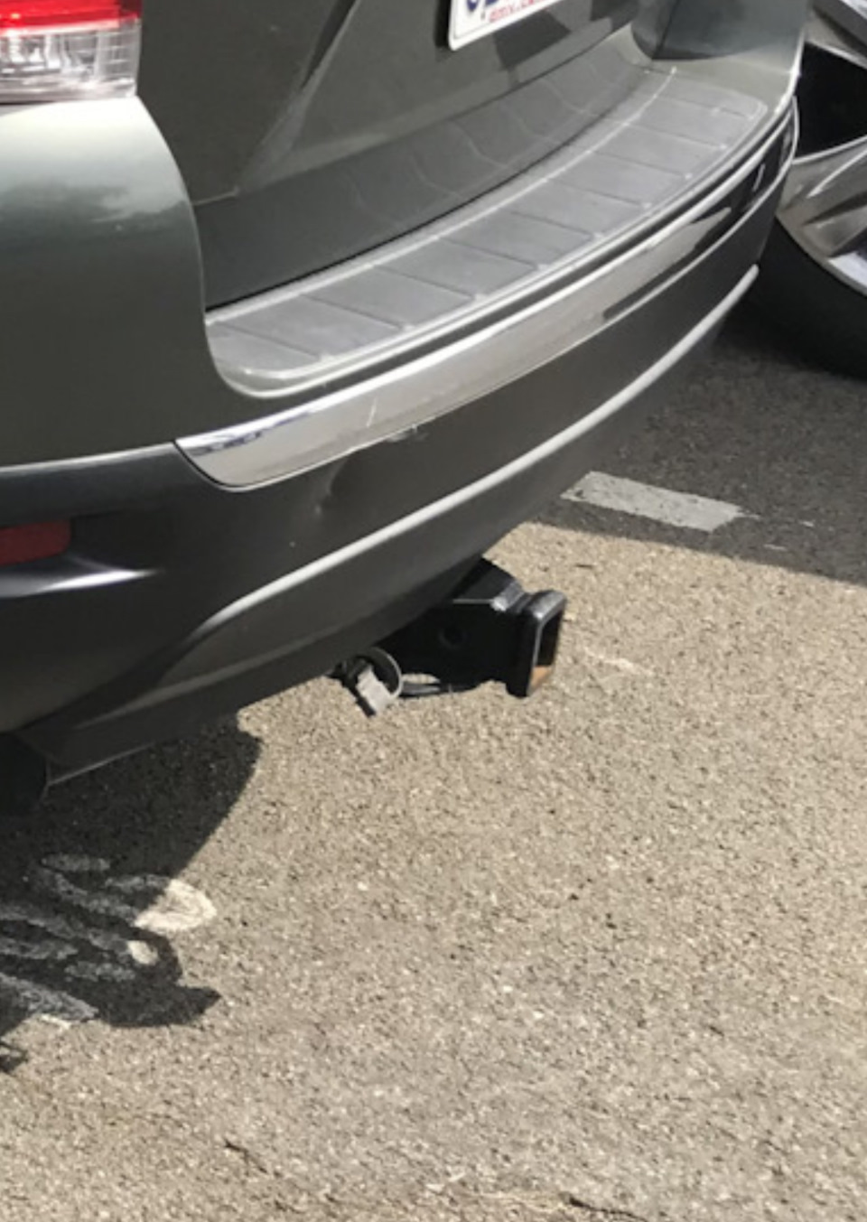 Заглушка на прицепное устройство. — Toyota Highlander (XU40), 3,5 л ...