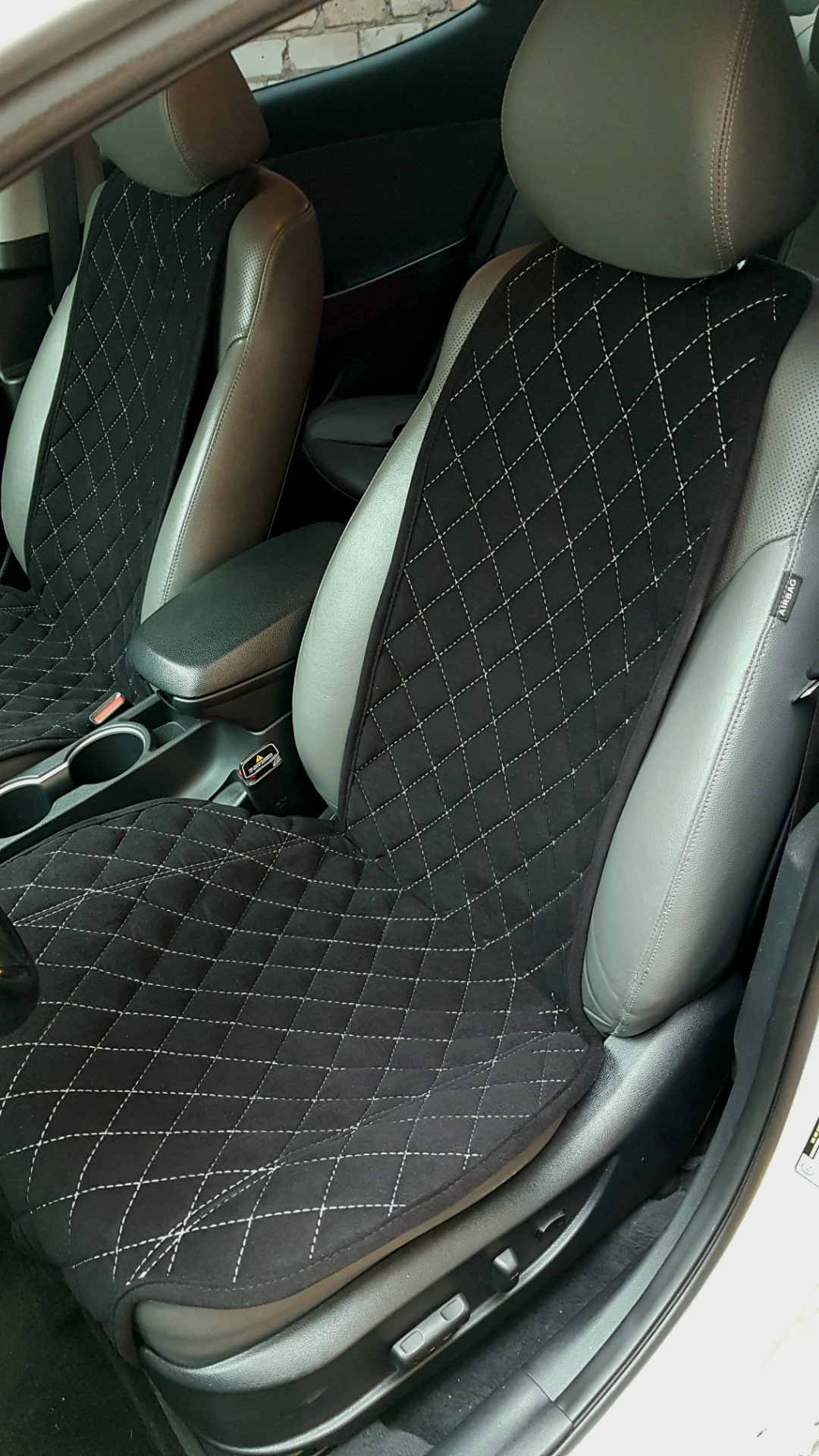 Накидки на передние сиденья. — Hyundai Elantra (5G), 1,8 л, 2014 года ...