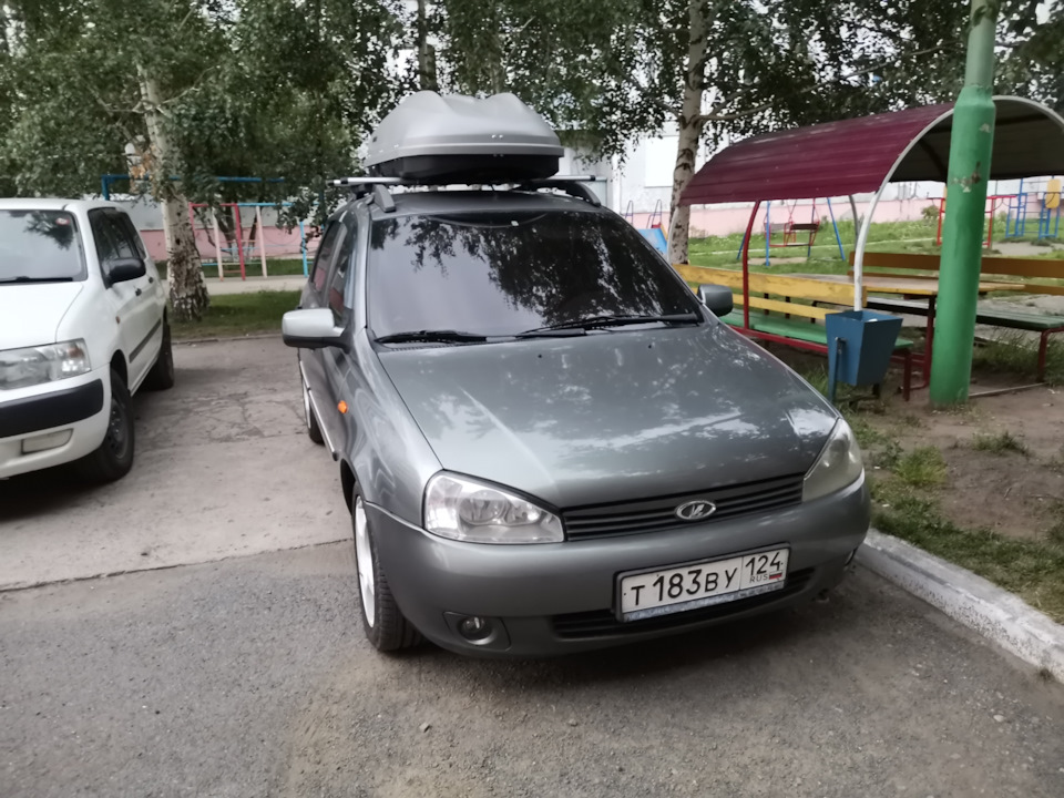 20) Багажник бокс лада калина (pt group turino) — Lada Калина Хэтчбек ...