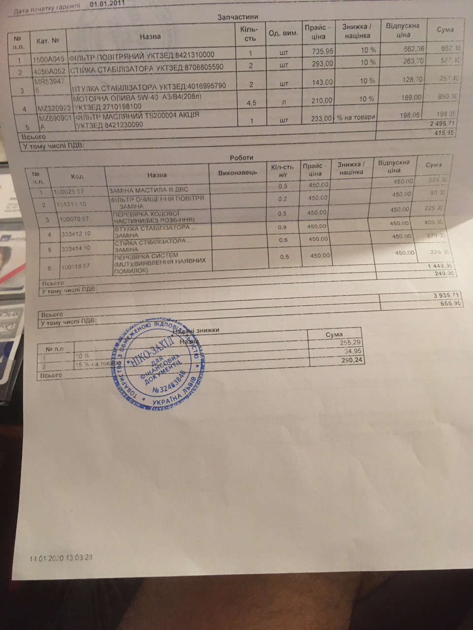 Допустимая разница в весе поршней и шатунов