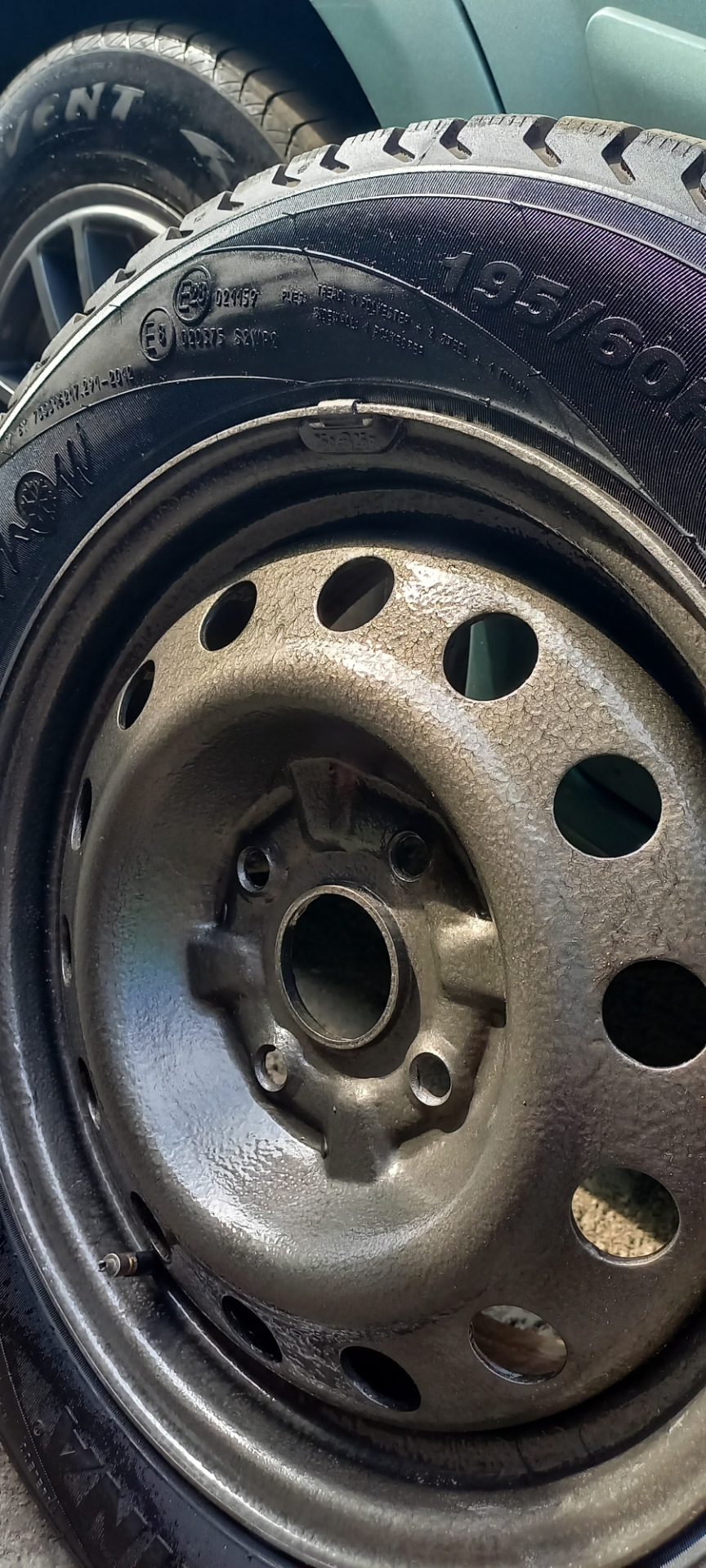 Покраска дисков молотковой краской — Chevrolet Lacetti SW, 1,8 л, 2005 ...