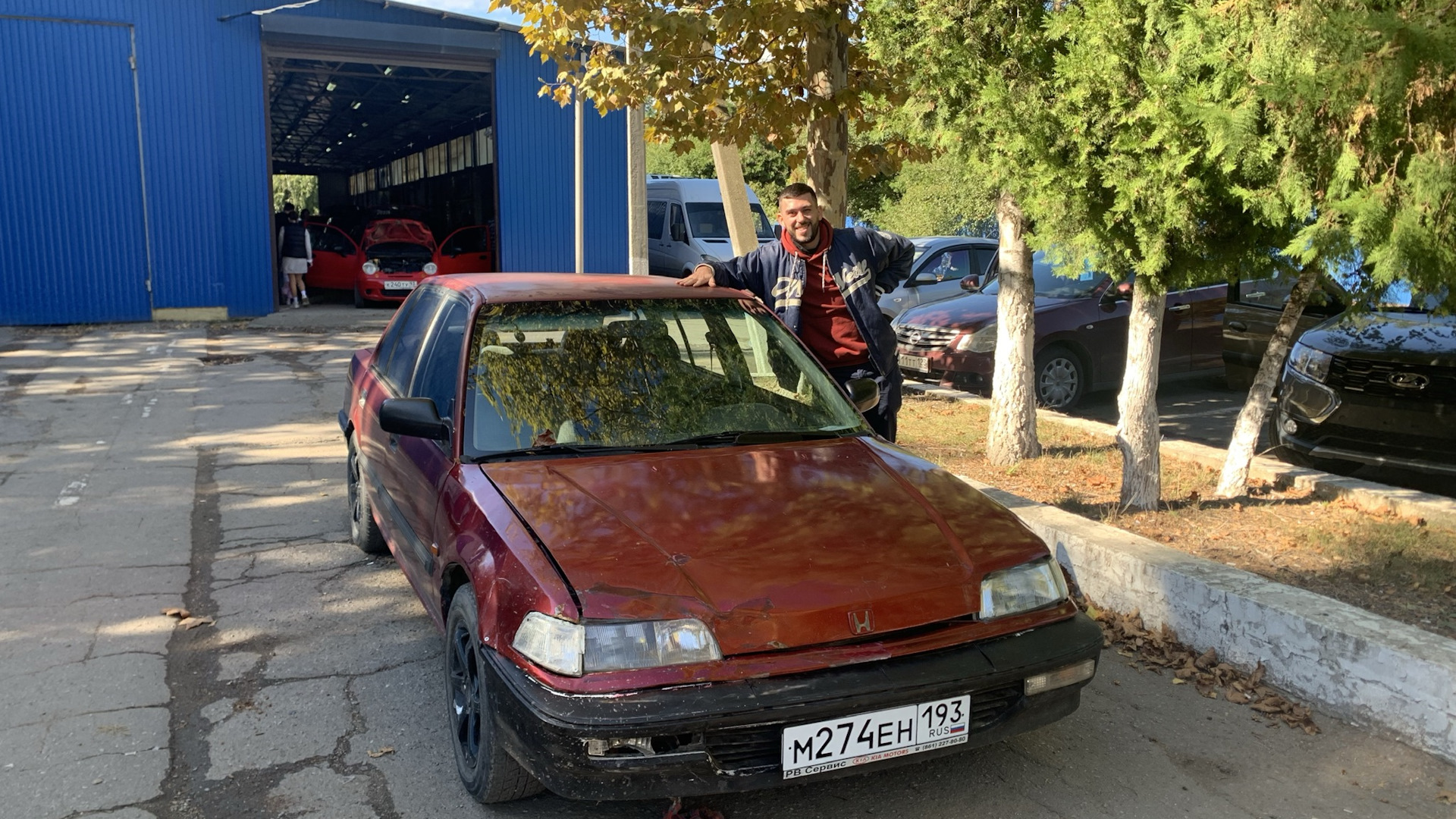 Honda Civic (4G) 1.5 бензиновый 1991 | Малиновый Квадрат на DRIVE2