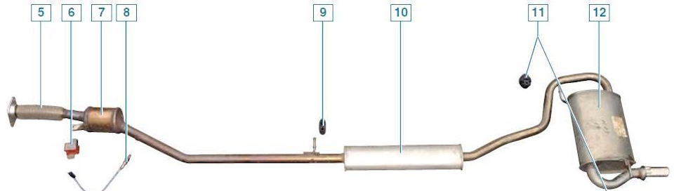 Лада веста выхлопная система схема