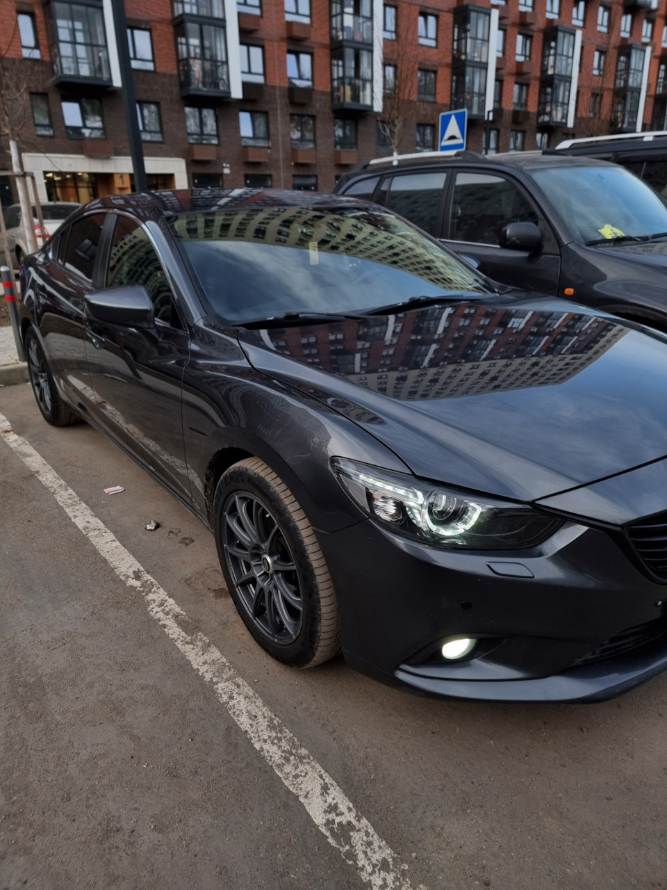 Переобул машину на летнюю резину — Mazda 6 (3G) GJ, 2,5 л, 2014 года |  колёсные диски | DRIVE2