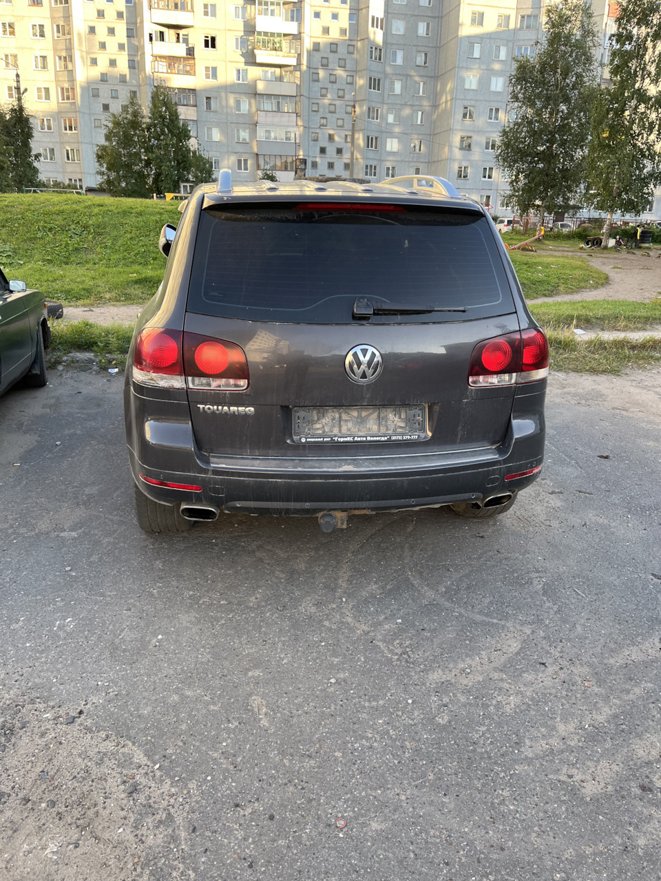 Сняли номера — Volkswagen Touareg (1G), 3,6 л, 2008 года | нарушение ПДД |  DRIVE2