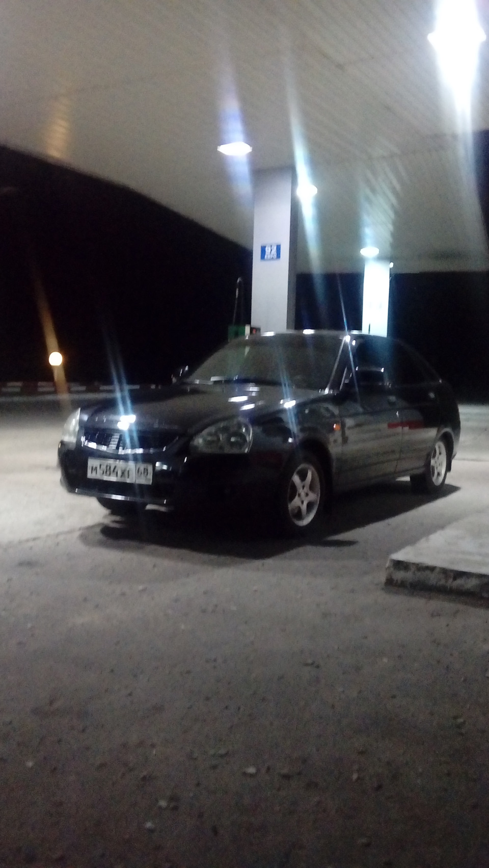 Несколько ночных фоток — Lada Приора хэтчбек, 1,6 л, 2010 года ...