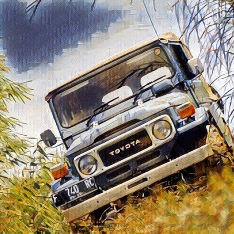 Фотография фаната и призма — Toyota Land Cruiser 40