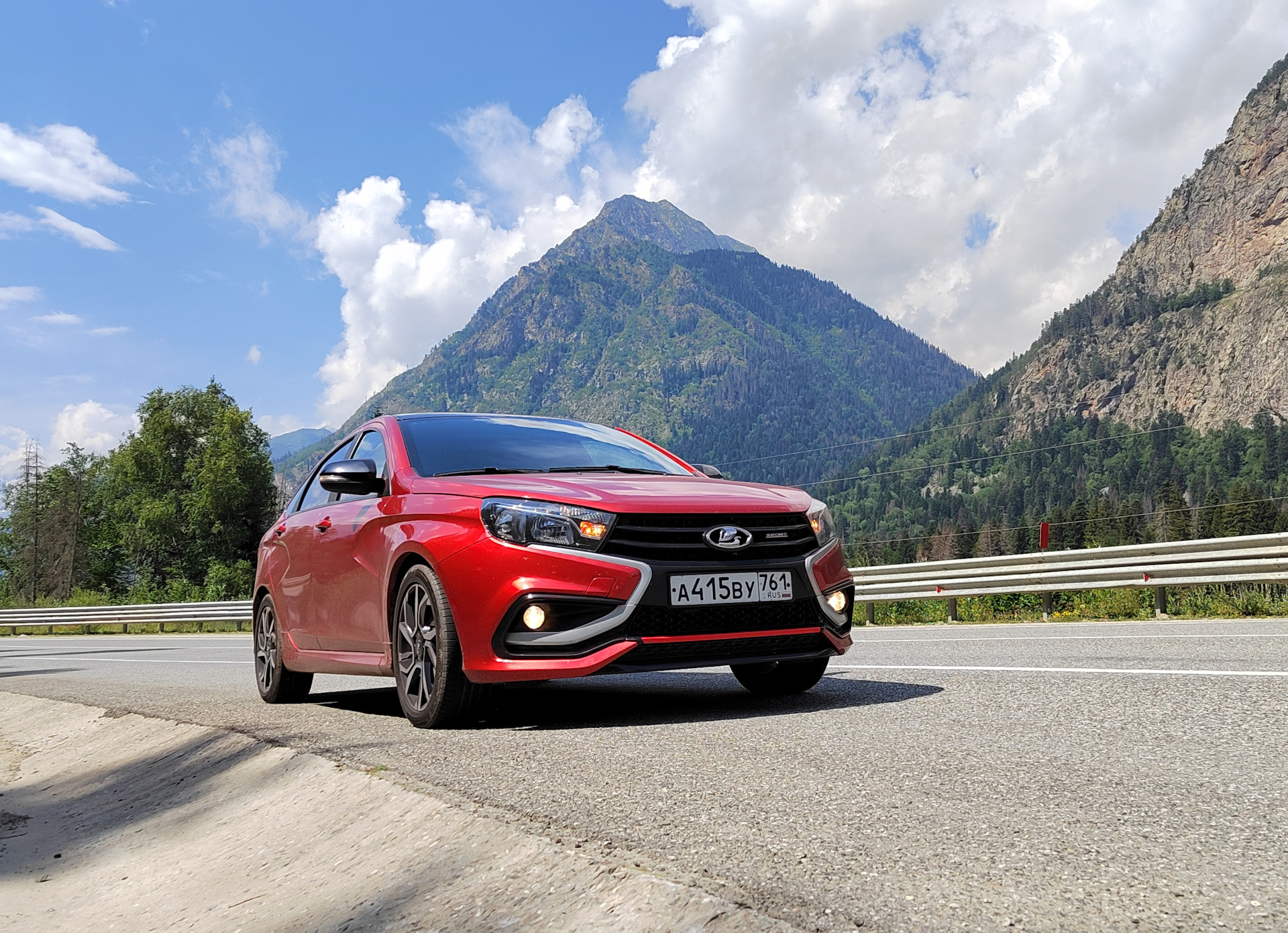 РнД-Сочи-Домбай. И 2 327 км удовольствия. — Lada Vesta Sport, 1,8 л, 2021  года | путешествие | DRIVE2