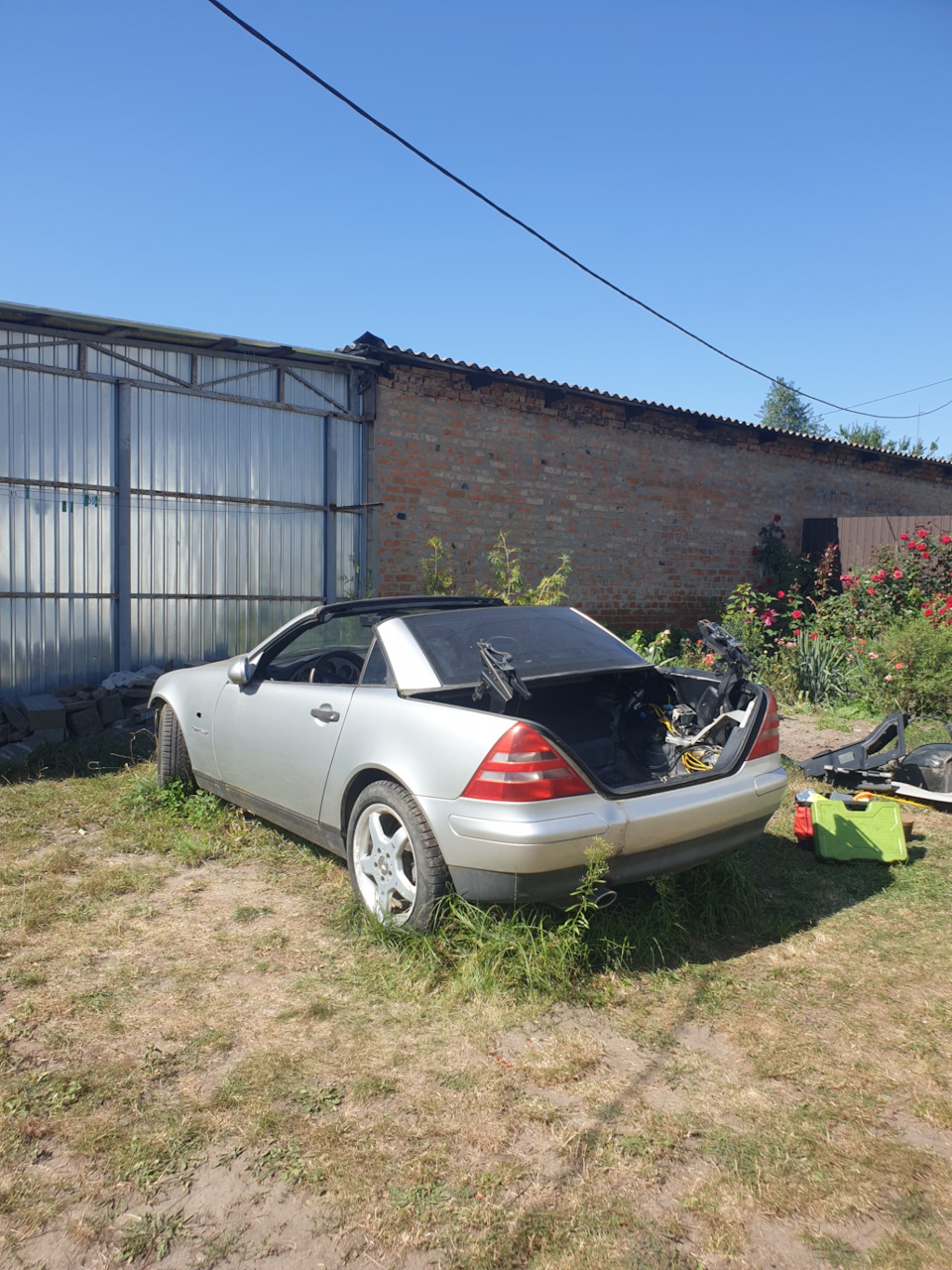 Мы побороли крышу ! — Mercedes-Benz SLK (R170), 2 л, 2000 года | поломка |  DRIVE2