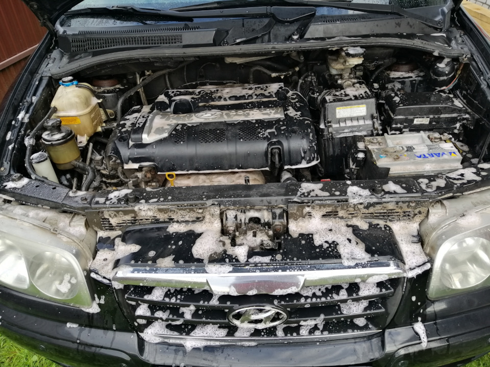 Отмывка двигателя — Hyundai Trajet, 2 л, 2005 года | мойка | DRIVE2