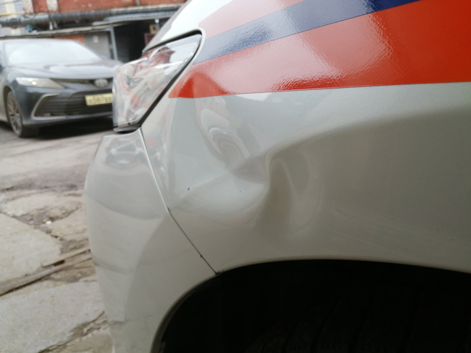 Тойота Камри Ремонт крыла без покраски. — Bezpokras на DRIVE2