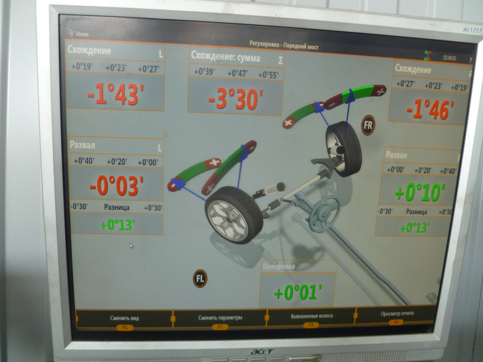 Схождение ушло, развал почти в норме — Lada 2120 Надежда