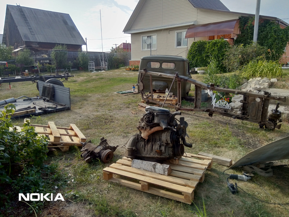 Замена рамы УАЗ 3303 — УАЗ 3303, 2,4 л, 1992 года | кузовной ремонт ...