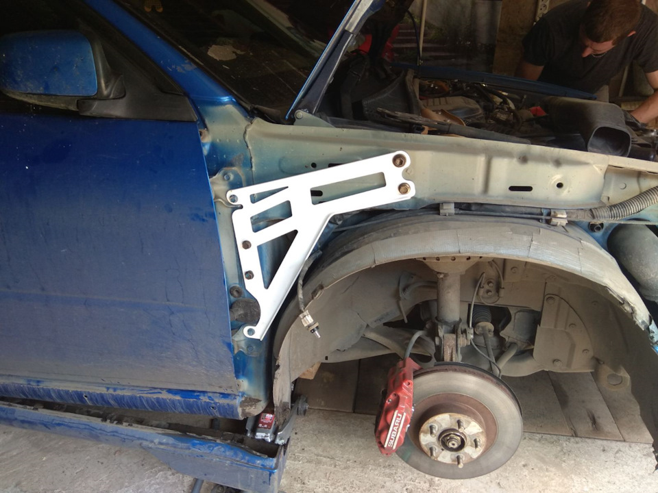 Распорки в крылья IMPREZA на Subaru Impreza WRX (GD/GG), Subaru Impreza ...