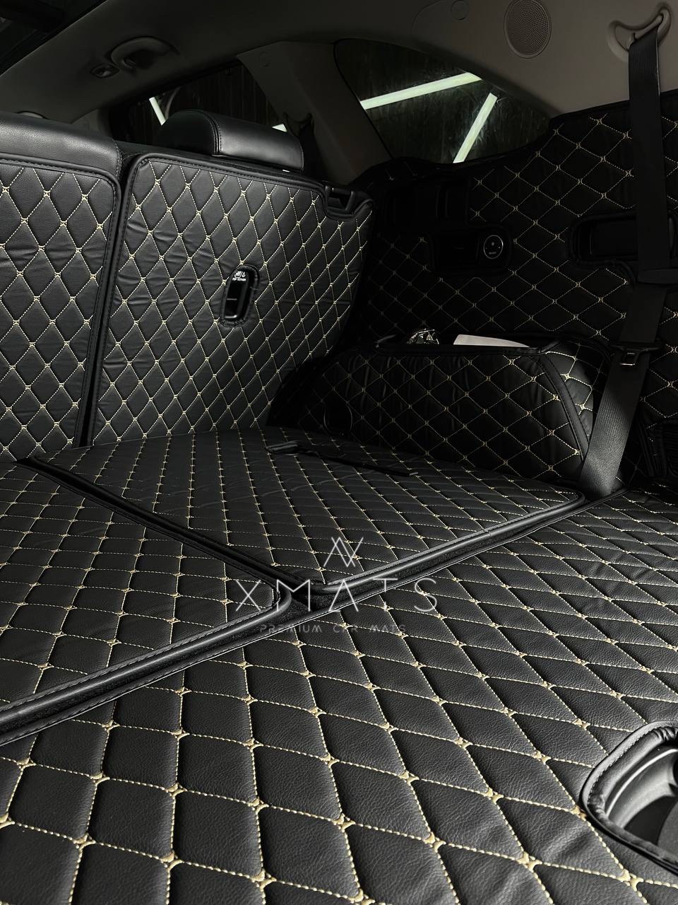 Коврики из экокожи в багажник для KIA Sorento Prime 7 мест. 3D коврики ...