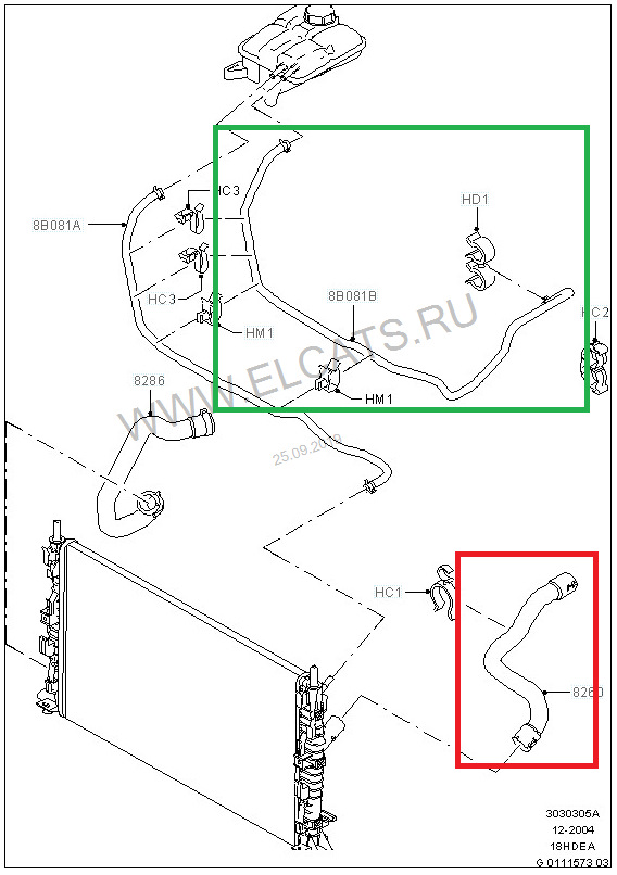 Схема системы охлаждения форд фокус 2 рестайлинг - 87 фото