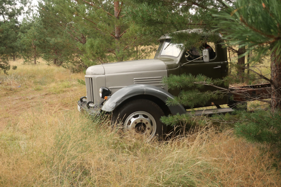 Родные диски и новые шины на ЗИЛ 164 эвакуатор — ЗИЛ 164-А, 5,5 л, 1961 ...