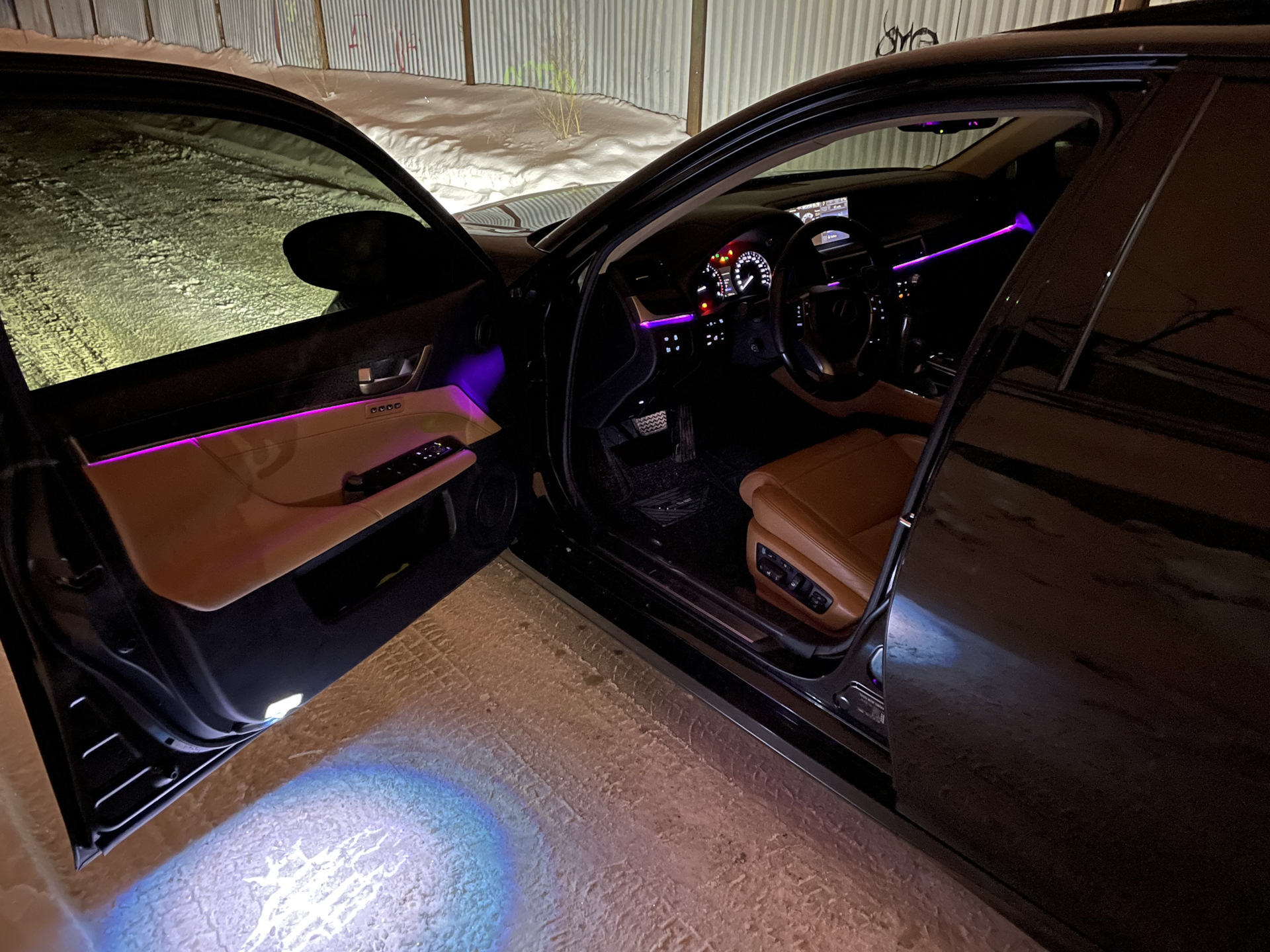 Управляемая rgb подсветка салона. — Lexus GS (L10), 3,5 л, 2014 года ...