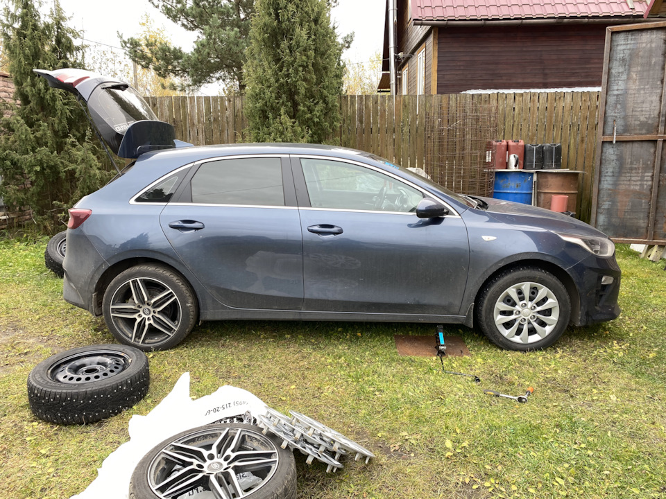 Переобувка. Очистка тормозных дисков. — KIA Ceed (3G), 1,6 л, 2018 года ...