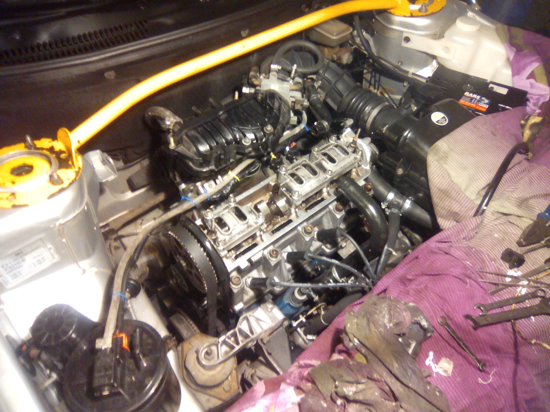 Двигатель собран, испытан и готов к бою. - Lada 21101, 1,6 л, 2005 года своими р