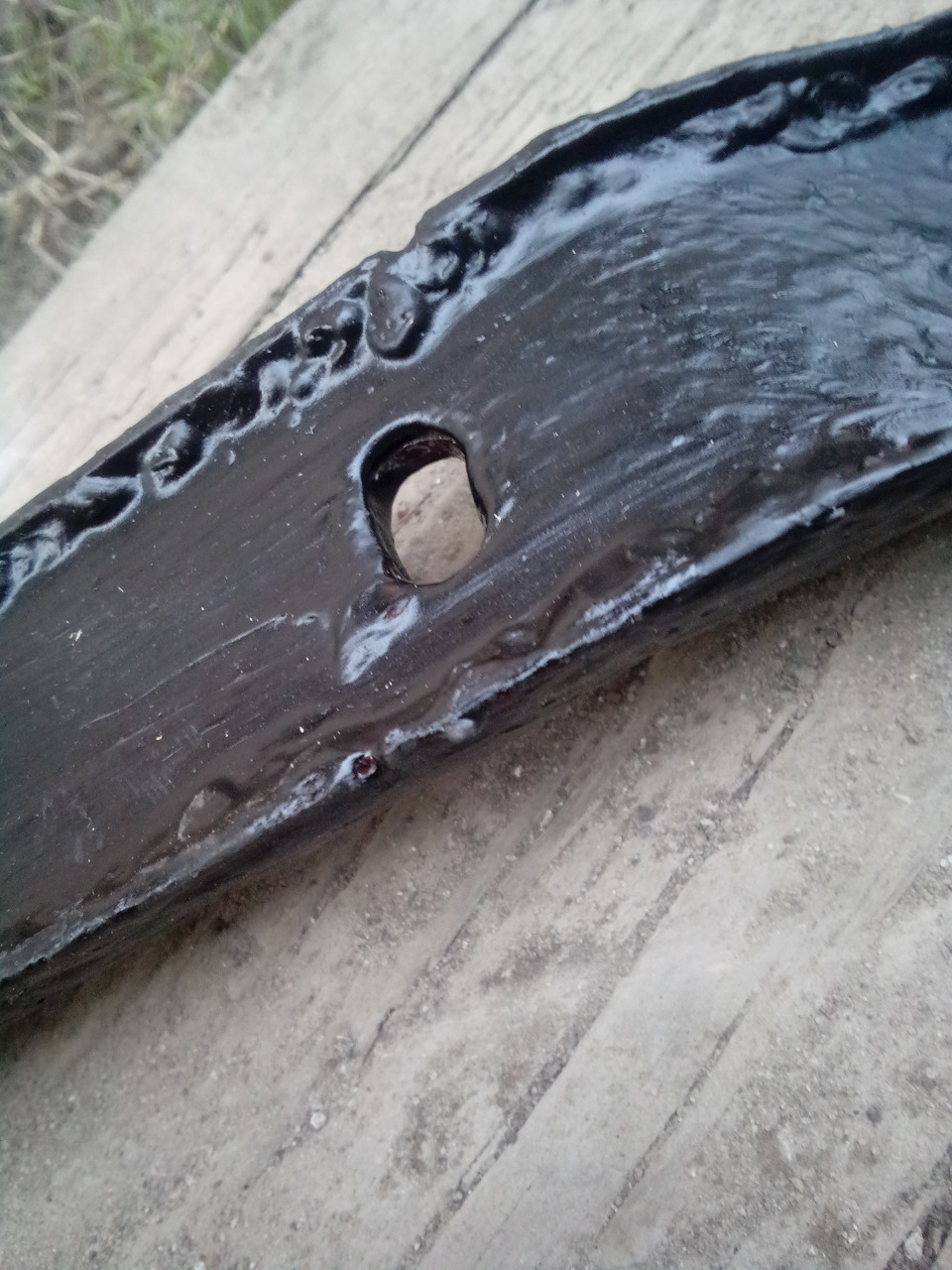 Можно увидеть новую толщину полученной детали — Lada 2120 Надежда