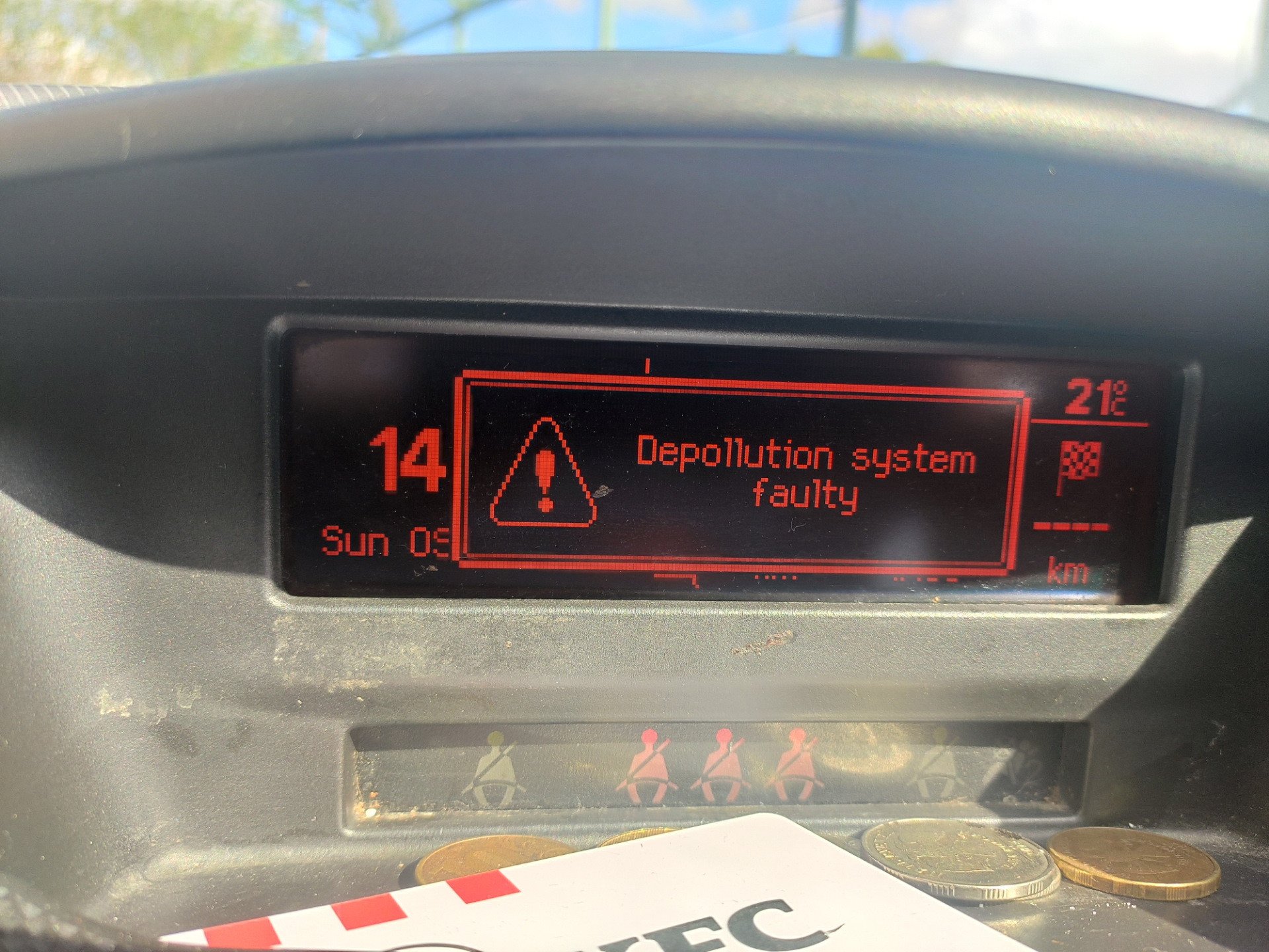 Depollution system faulty citroen