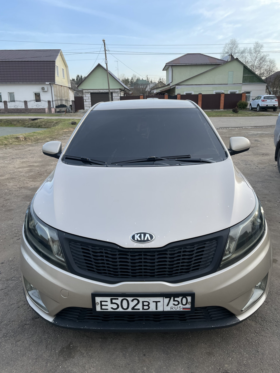 Фары в пленку — KIA Rio (3G), 1,6 л, 2013 года | стайлинг | DRIVE2