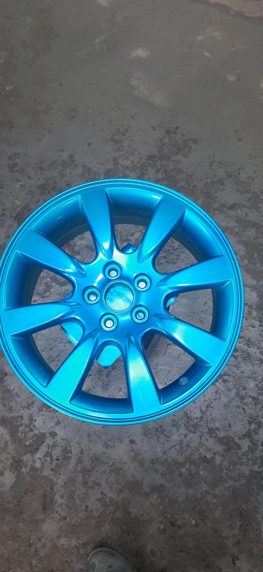 Красим диски в синий кенди — Subaru Forester (SG), 2 л, 2006 года ...