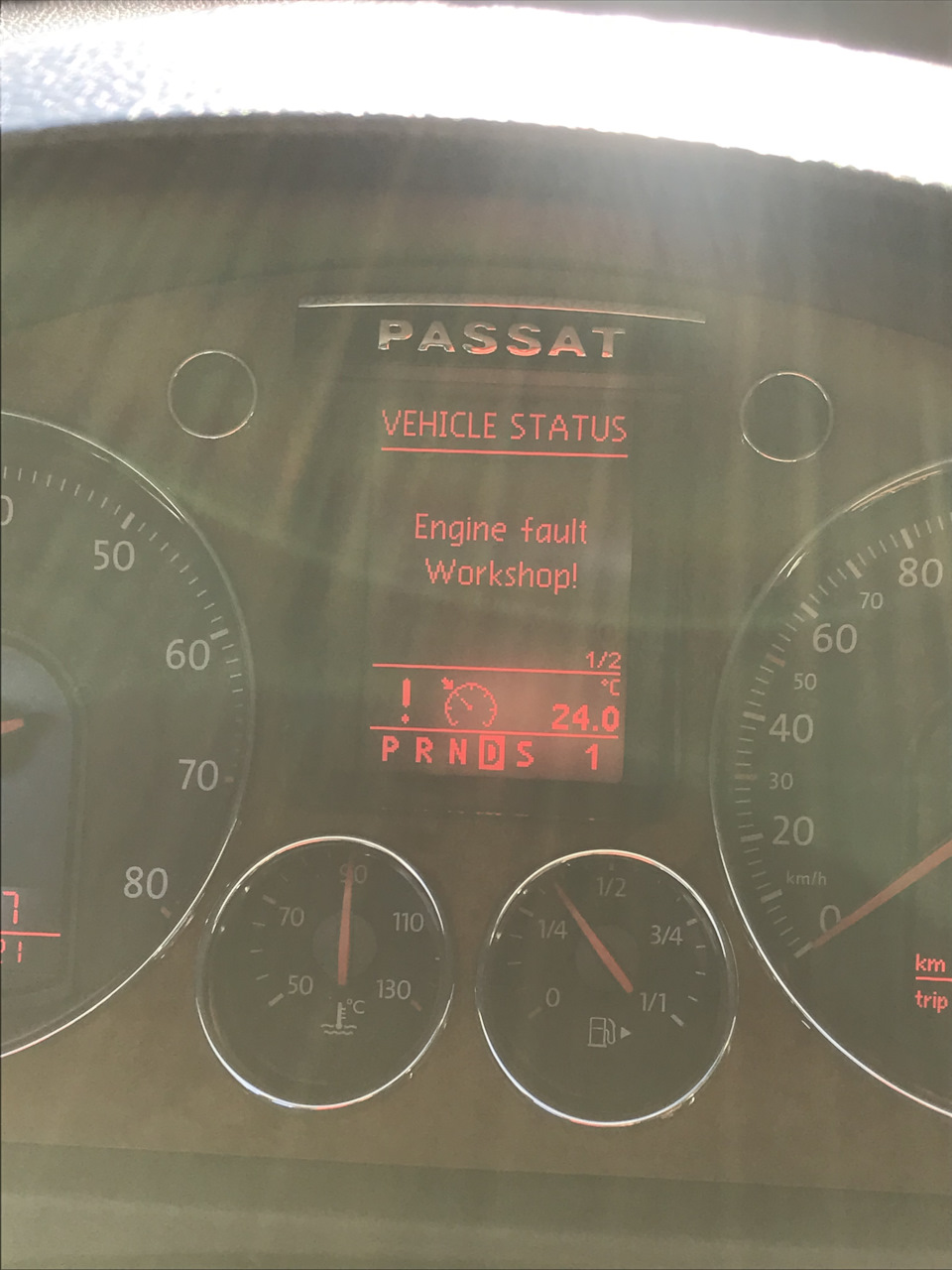 System fault workshop. Oil sensor workshop passat b6.