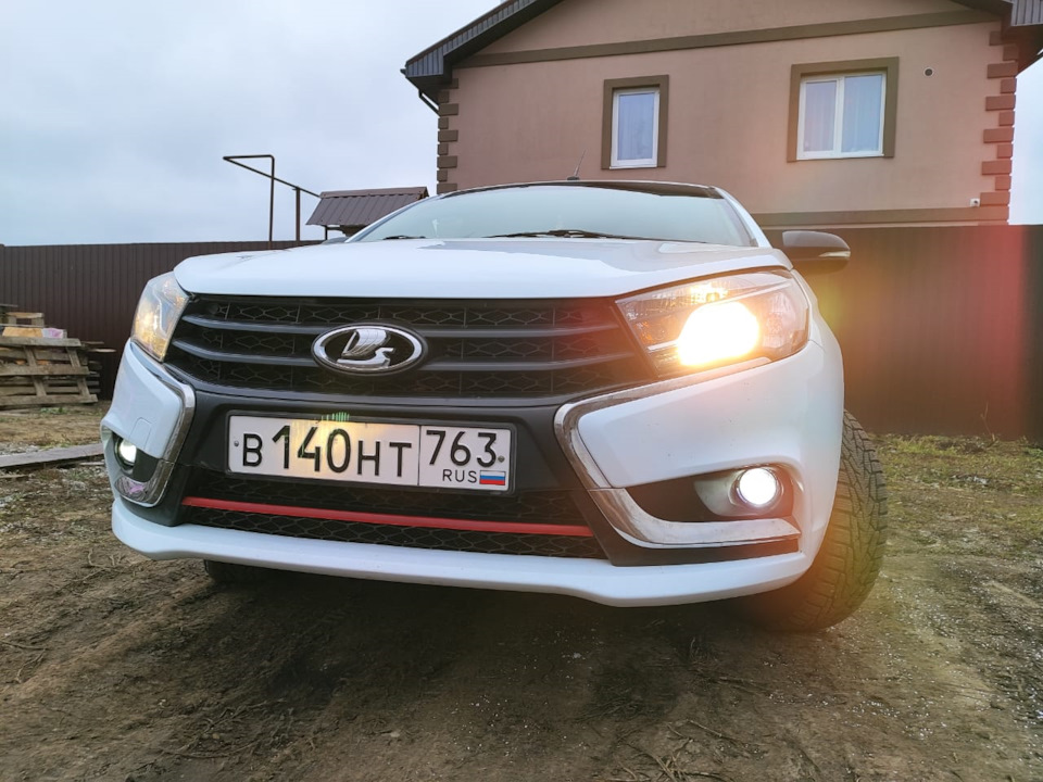 Установка ПТФ на весту — Lada Vesta (1G), 1,6 л, 2019 года | тюнинг ...