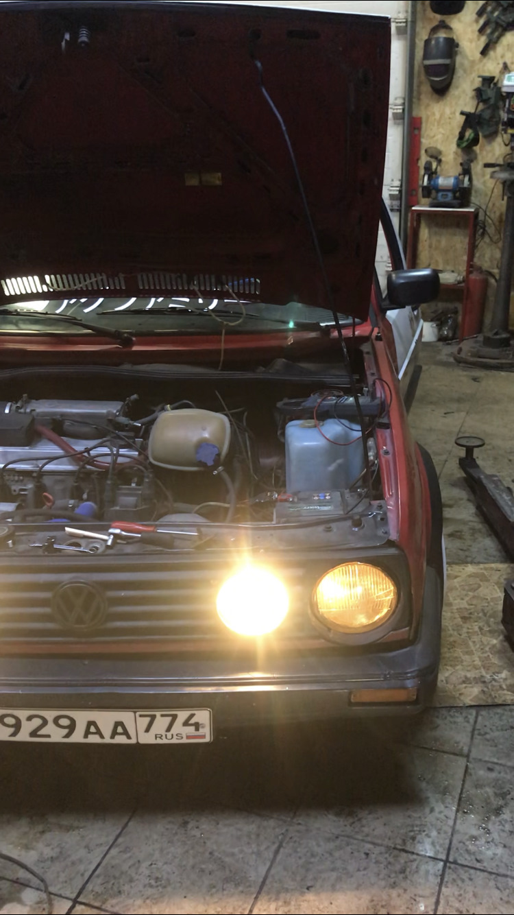 Подключение ПТФ и замена пыльника гранаты — Volkswagen Golf Mk2, 1,8 л ...